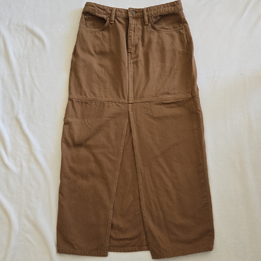 Lauren Brown Denim Skirt Size 6